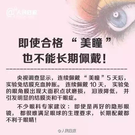 愛(ài)漂亮的你，知道美瞳危害有多大嗎？