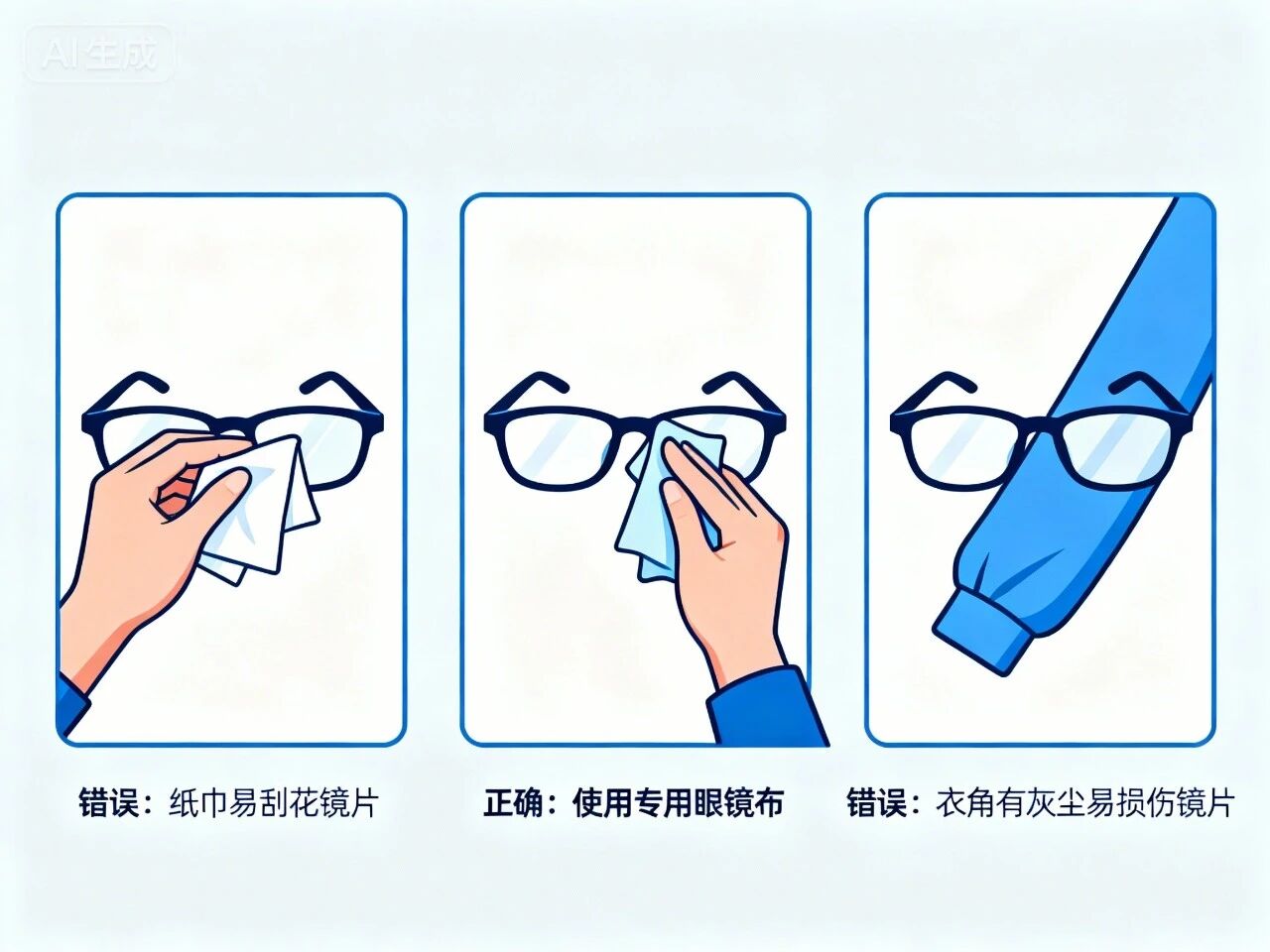 框架鏡護(hù)理指南：做好這5步，鏡片清晰又耐用！